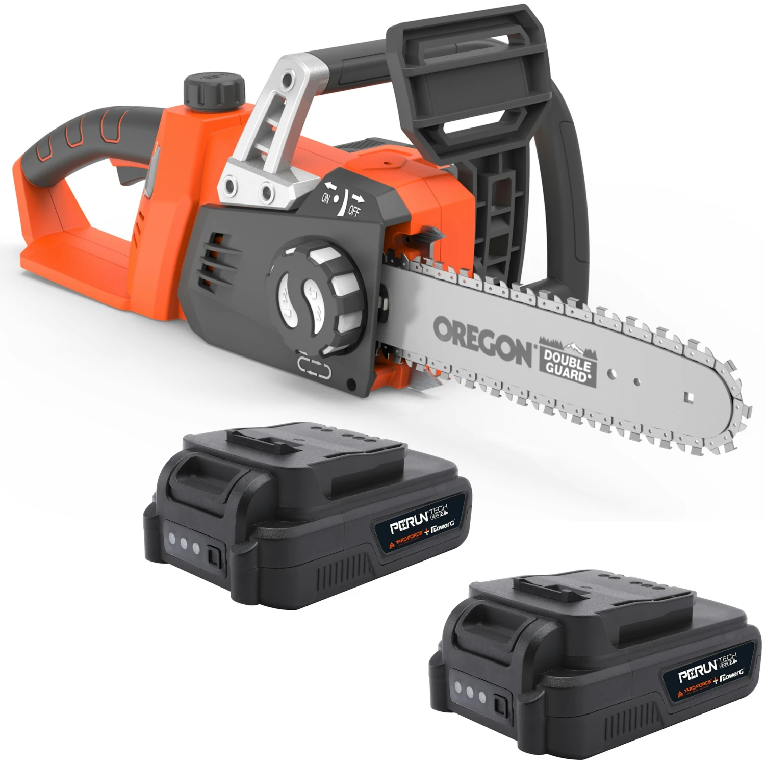 Yardforce LS C35 - Akku-Kettensäge 20V Inkl. 2x 2 Ah-Akku + Doppelladegerät 1 Yardforce LS C35 - Akku-Kettensäge 20V Inkl. 2x 2 Ah-Akku + Doppelladegerät